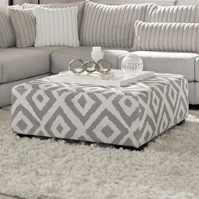 Furniture of America Hermiston Ottoman SM5171-OT IMAGE 1