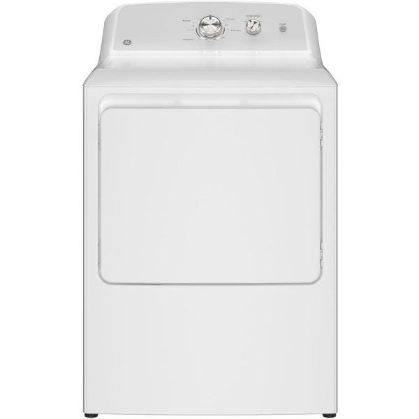 GE 6.2 cu. ft. Electric Dryer with Reversible Door GTX38EASWWS IMAGE 1