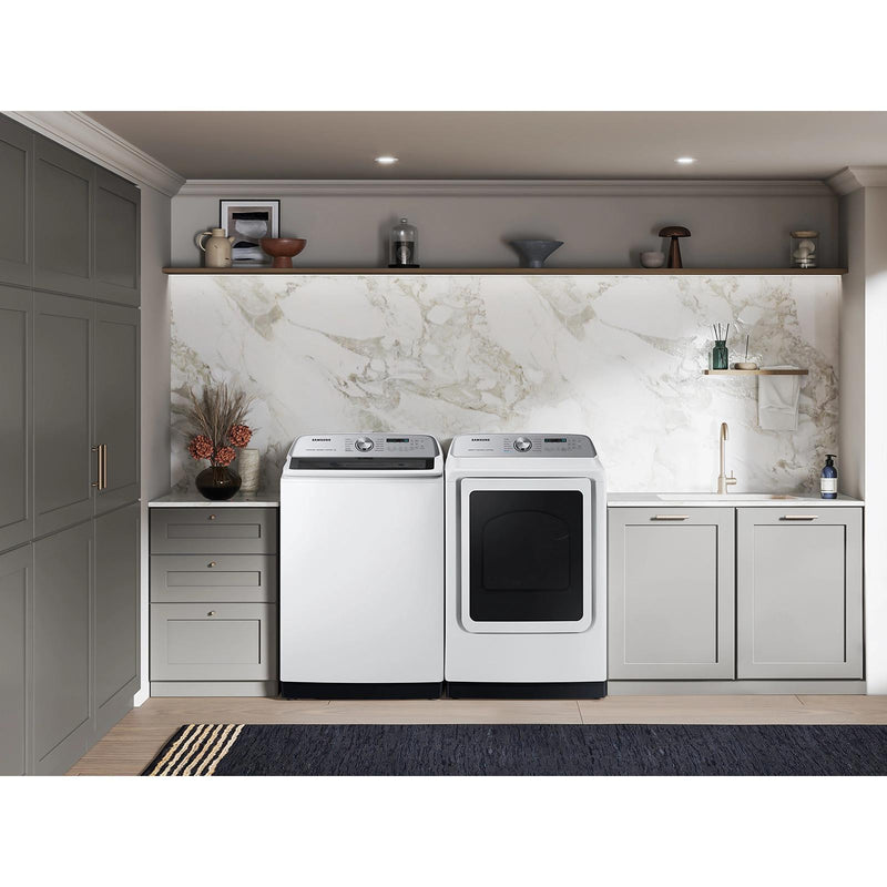 Samsung 5.1 cu. ft. Large Capacity Smart Top Load Washer with ActiveWave™ Agitator and Super Speed Wash WA51DG5505AW/US IMAGE 9