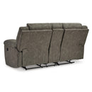 Signature Design by Ashley Laresview Reclining Fabric Loveseat with Console 3720394 IMAGE 5