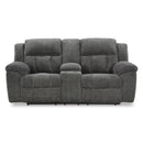 Signature Design by Ashley Frohn Reclining Fabric Loveseat with Console 3740694 IMAGE 3
