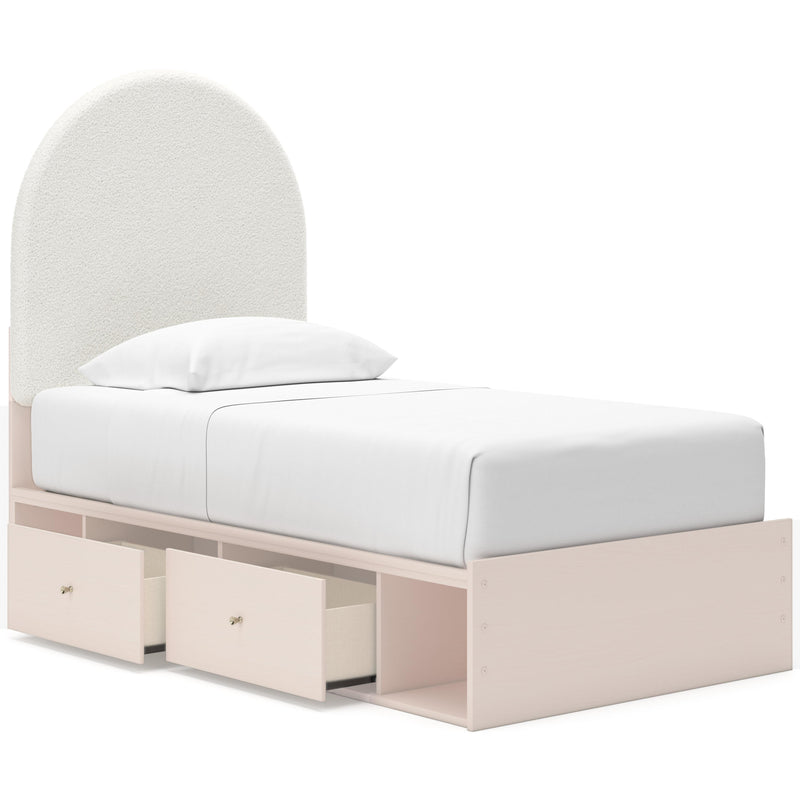 Signature Design by Ashley Wistenpine Twin Upholstered Panel Bed with Storage B1323-53/B1323-52/B1323-50/B1323-50/B100-11 IMAGE 2