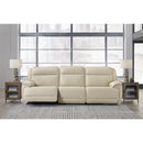 Signature Design by Ashley Double Deal Power Reclining Leather Match Sofa U1300158/U1300146/U1300162 IMAGE 2
