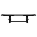  Coaster Furniture Florence 115531 126-inch Extension Dining Table - Distressed Black IMAGE 6
