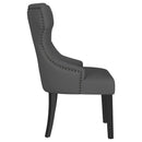  Coaster Furniture Baney 115562 Fabric Upholstered Dining Side Chair - Grey and Black IMAGE 8