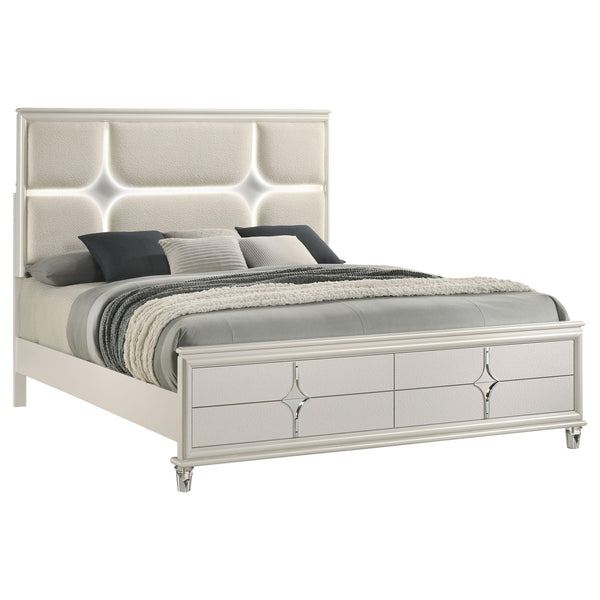 Coaster Furniture Olivia California King Upholstered Panel Bed 224951KW IMAGE 1
