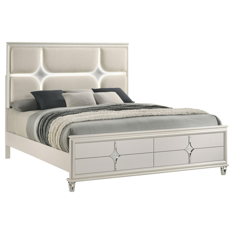 Coaster Furniture Olivia California King Upholstered Panel Bed 224951KW IMAGE 1