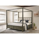  Coaster Furniture Gran Park 224931KW California King Four Poster Canopy Bed - Dark Cocoa IMAGE 6