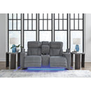 Signature Design by Ashley Studio Cave PC4980218 Power Reclining Loveseat with Console and Adjustable Headrest IMAGE 7