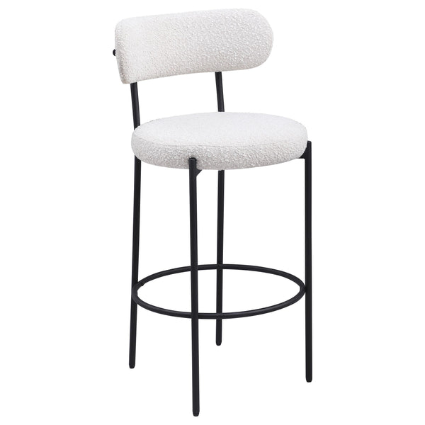 Coaster Furniture Viola 108189 Boucle Upholstered Bar Chair - Cream (Set of 2) IMAGE 1