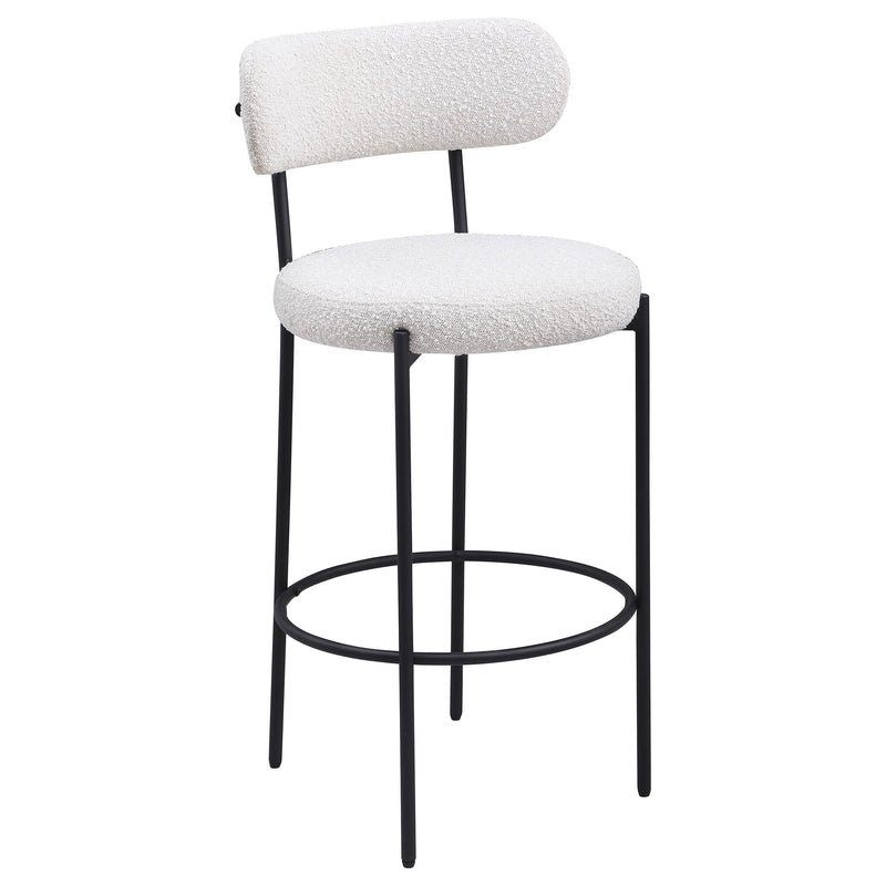 Coaster Furniture Viola 108189 Boucle Upholstered Bar Chair - Cream (Set of 2) IMAGE 1