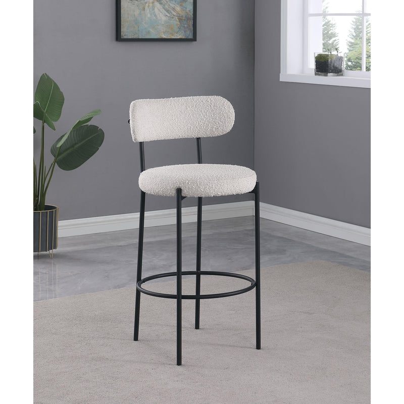 Coaster Furniture Viola 108189 Boucle Upholstered Bar Chair - Cream (Set of 2) IMAGE 2