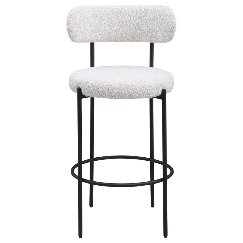 Coaster Furniture Viola 108189 Boucle Upholstered Bar Chair - Cream (Set of 2) IMAGE 3