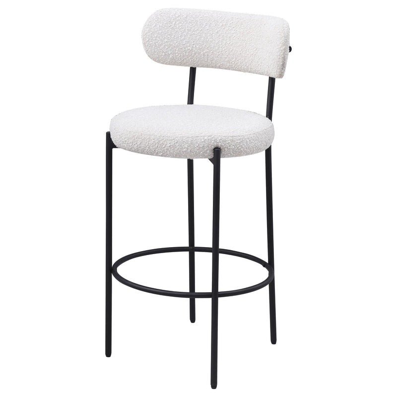 Coaster Furniture Viola 108189 Boucle Upholstered Bar Chair - Cream (Set of 2) IMAGE 4
