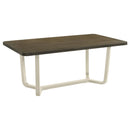  Coaster Furniture Biloxi 108681 71-inch Rectangular Wood Dining Table - Greyish Brown IMAGE 1