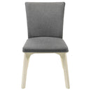  Coaster Furniture Biloxi 108682 Upholstered Dining Side Chair - Grey IMAGE 3