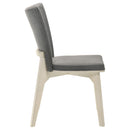  Coaster Furniture Biloxi 108682 Upholstered Dining Side Chair - Grey IMAGE 8