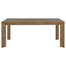  Coaster Furniture Bruner 109101 72-inch Rectangular Wood Dining Table - Natural Brown IMAGE 3