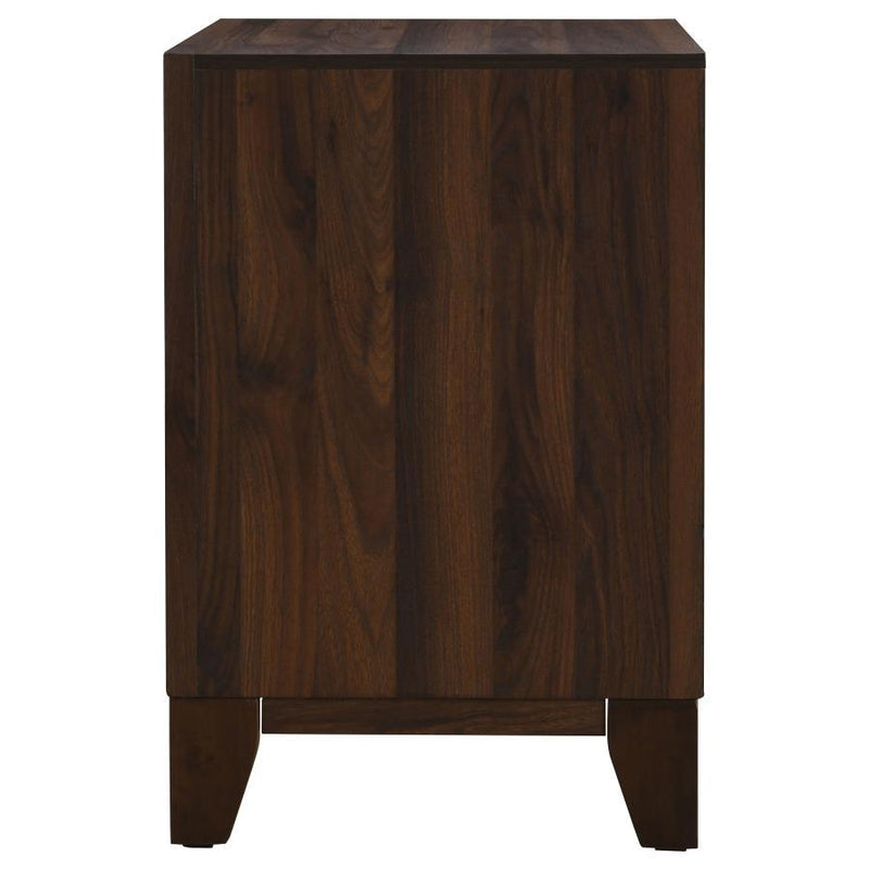 Coaster Furniture Welsley 223442 2-Drawer Nightstand Bedside Table - Walnut IMAGE 5