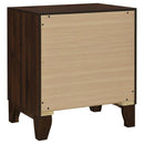 Coaster Furniture Welsley 223442 2-Drawer Nightstand Bedside Table - Walnut IMAGE 6