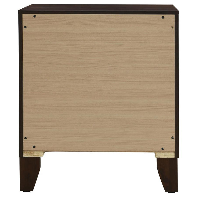 Coaster Furniture Welsley 223442 2-Drawer Nightstand Bedside Table - Walnut IMAGE 7