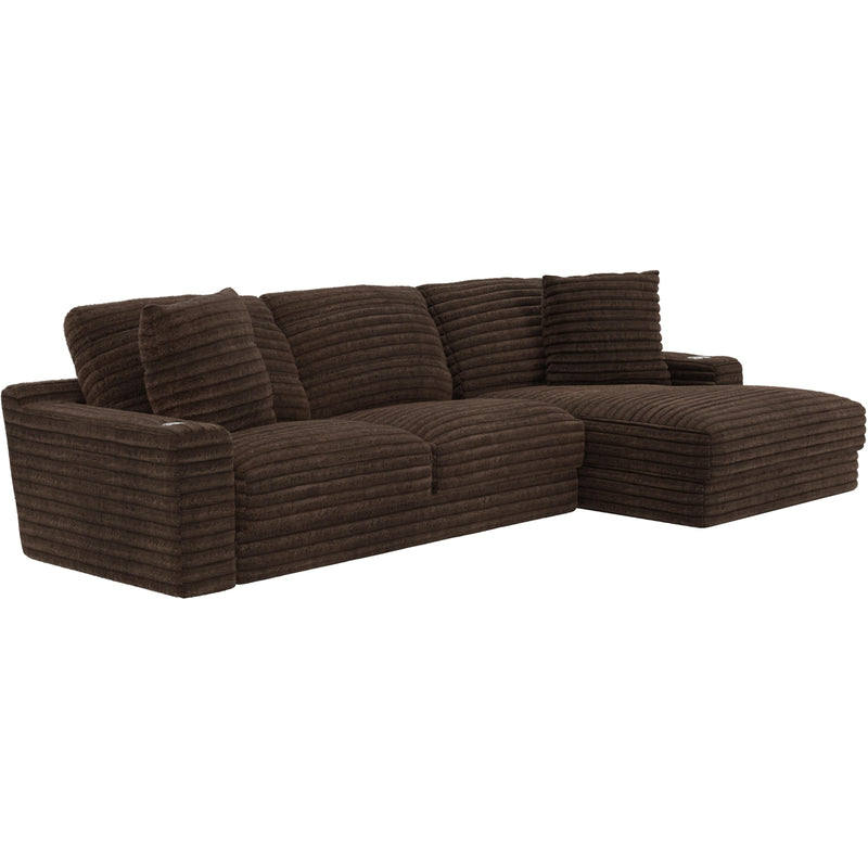 Jackson Furniture Comfrey 3045 2 pc Sectional - Chocolate IMAGE 2