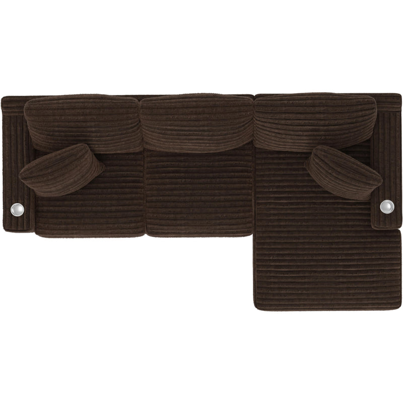 Jackson Furniture Comfrey 3045 2 pc Sectional - Chocolate IMAGE 9