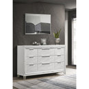  Coaster Furniture Marmore 224963 9-Drawer Dresser Cabinet - White IMAGE 2