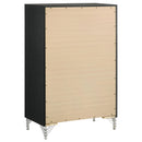  Coaster Furniture Lucia 224995 5-Drawer Bedroom Chest of Drawers - Black IMAGE 6