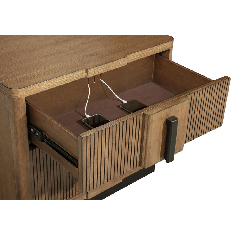  Coaster Furniture Terrace 224902 2-Drawer Nightstand Bedside Table - Ash Brown IMAGE 13