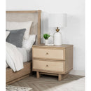  Coaster Furniture Kailani 225042 2-Drawer Nightstand Bedside Table - Beige Oak IMAGE 2