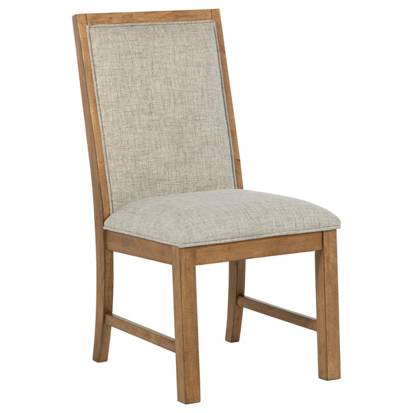 Coaster Furniture Bruner 109102 Upholstered Side Chair - Natural Brown (Set of 2) IMAGE 1