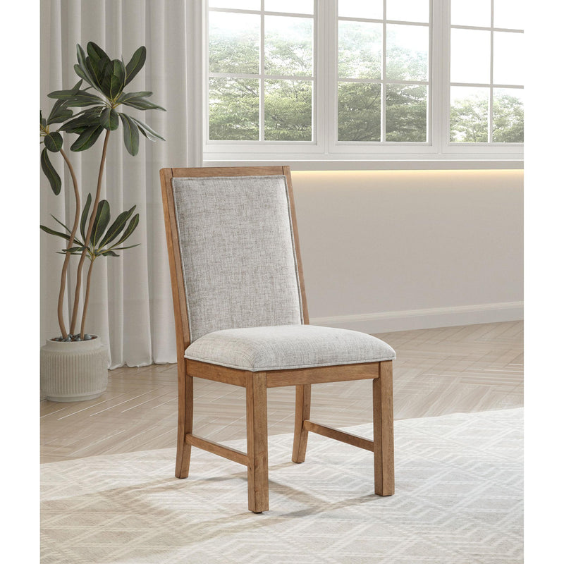 Coaster Furniture Bruner 109102 Upholstered Side Chair - Natural Brown (Set of 2) IMAGE 2