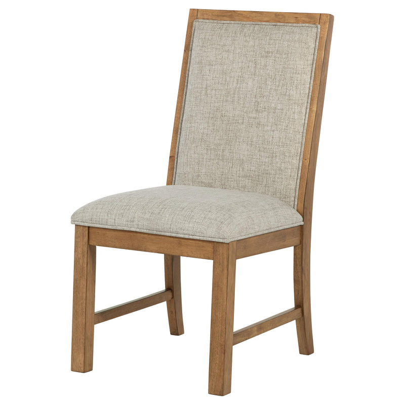 Coaster Furniture Bruner 109102 Upholstered Side Chair - Natural Brown (Set of 2) IMAGE 4