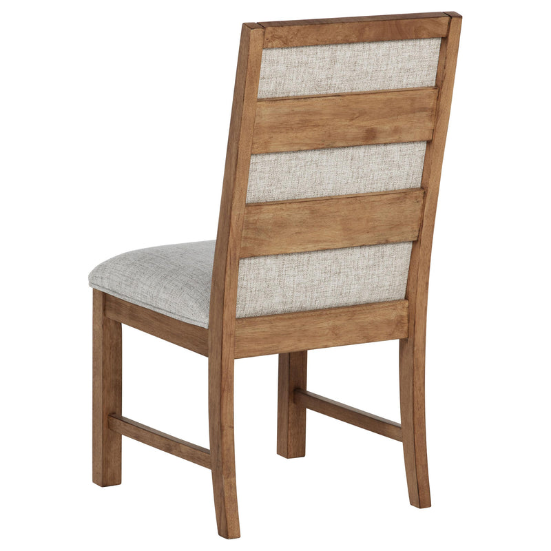 Coaster Furniture Bruner 109102 Upholstered Side Chair - Natural Brown (Set of 2) IMAGE 6