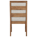 Coaster Furniture Bruner 109102 Upholstered Side Chair - Natural Brown (Set of 2) IMAGE 7