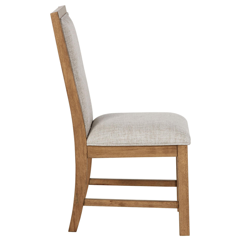 Coaster Furniture Bruner 109102 Upholstered Side Chair - Natural Brown (Set of 2) IMAGE 9