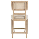  Coaster Furniture Kailani 109389 Rattan Cane Counter Side Chair - Beige Oak IMAGE 7