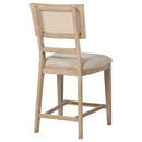  Coaster Furniture Kailani 109389 Rattan Cane Counter Side Chair - Beige Oak IMAGE 8