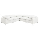  Coaster Furniture Raleigh 551751-SETB 5 pc Boucle Upholstered Modular Sectional - Ivory IMAGE 1