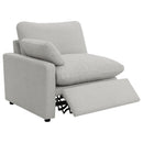Coaster Furniture Collins 609560P Modular Power Reclining Sectional Sofa Set - Grey IMAGE 10