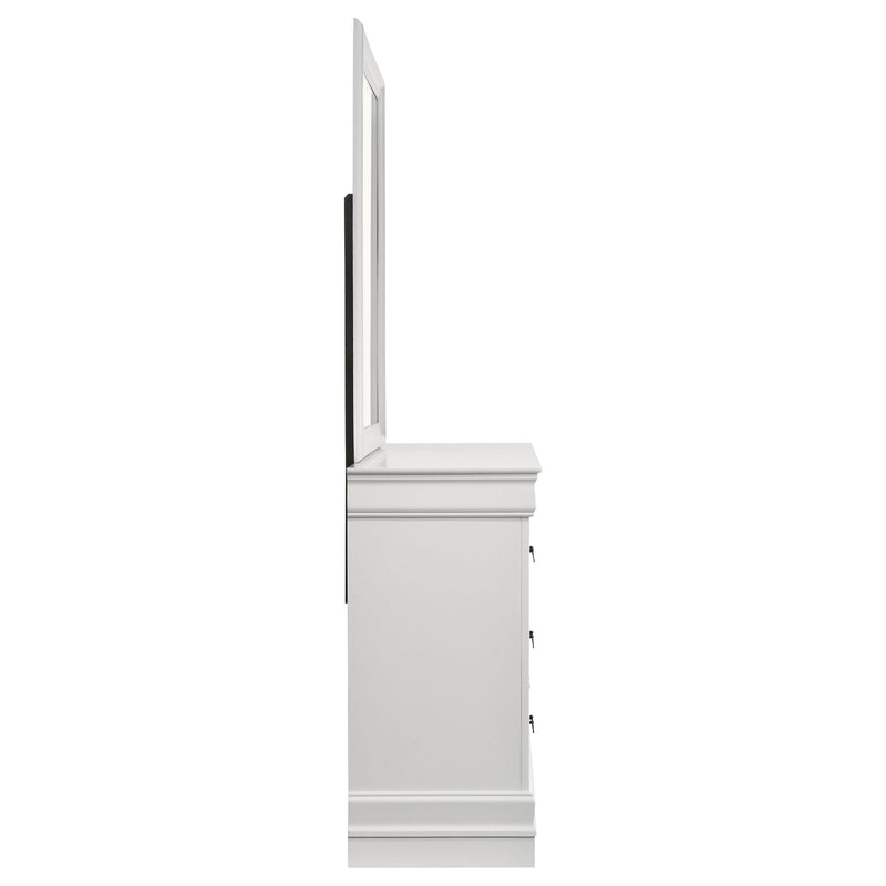  Coaster Furniture Louis Philippe 202443M 6-Drawer Dresser and Mirror - White IMAGE 9