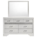 Coaster Furniture Miranda 205113M 7-Drawer Dresser with Mirror - White IMAGE 3