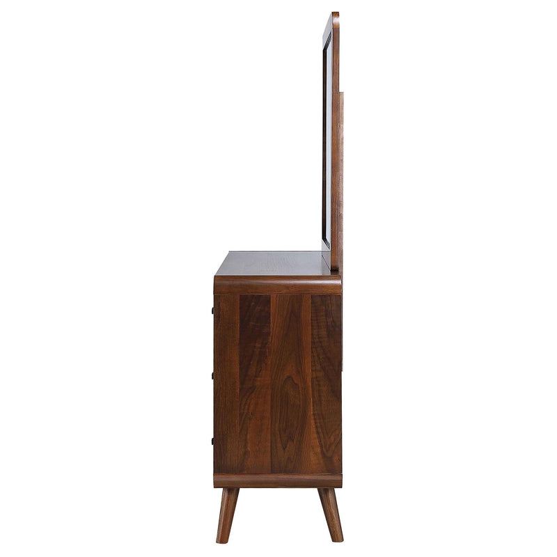 Coaster Furniture Robyn 205133M 6-Drawer Dresser with Mirror - Dark Walnut IMAGE 5