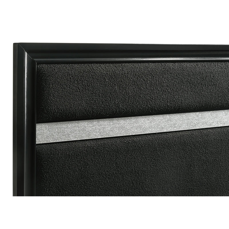 Coaster Furniture Miranda 206360KW 54-inch Upholstered California King Panel Bed - Black IMAGE 6