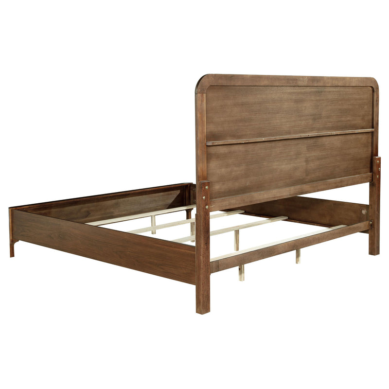 Coaster Furniture Maderia 223321KW 57-inch Upholstered California King Panel Bed - Walnut IMAGE 4