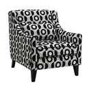Furniture of America Viviani FM61007BK-CH-PT Accent Chair IMAGE 1