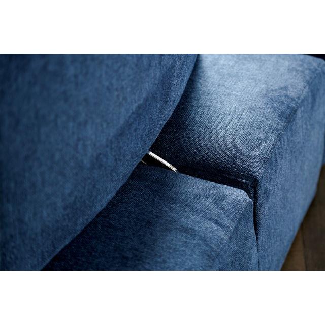  Furniture of America Stavanger FM63001BL-G Curved 3-Seater IMAGE 4