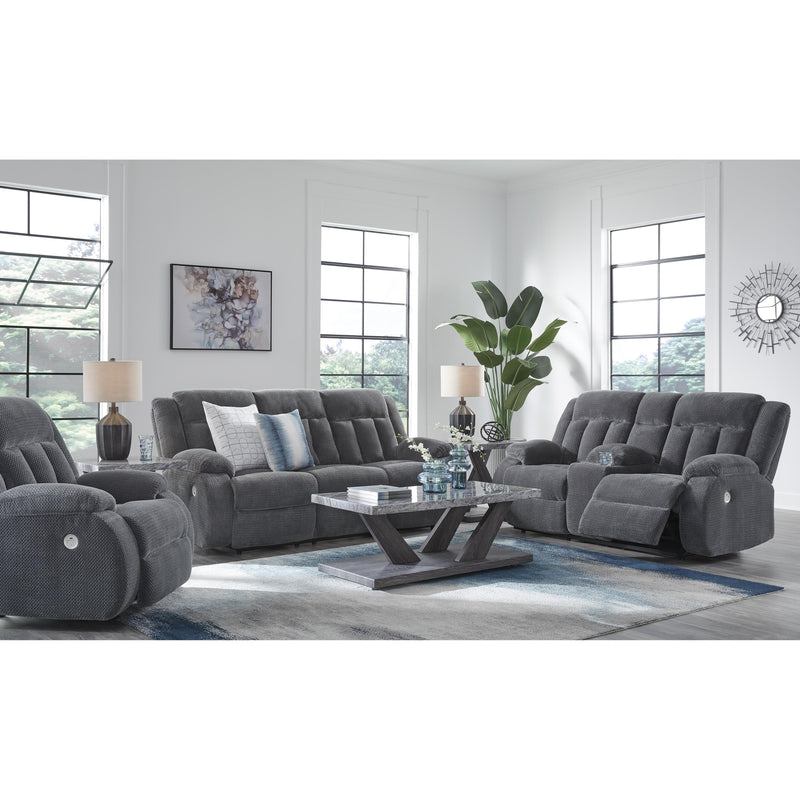 Signature Design by Ashley Observation PC2140596 Double Reclining Power Loveseat with Console IMAGE 11