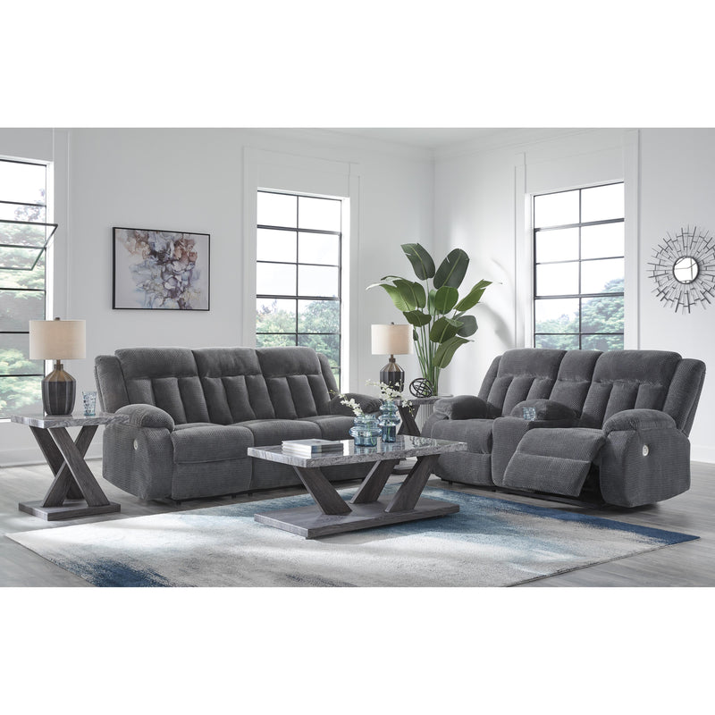 Signature Design by Ashley Observation PC2140596 Double Reclining Power Loveseat with Console IMAGE 8
